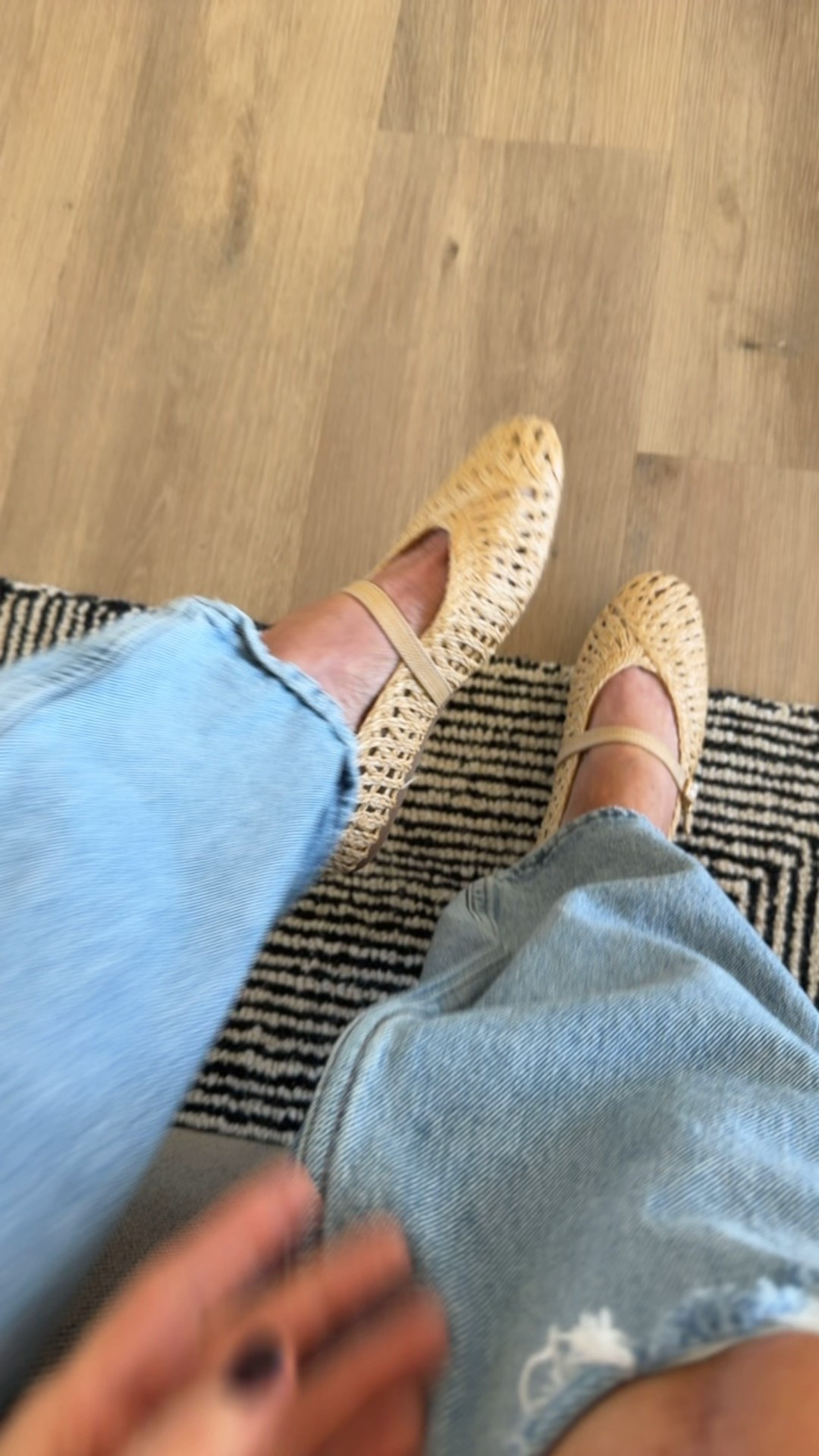 Cute Mary Jane raffia 