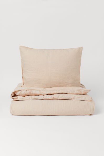 Washed Linen Duvet Cover Set | H&M (US + CA)