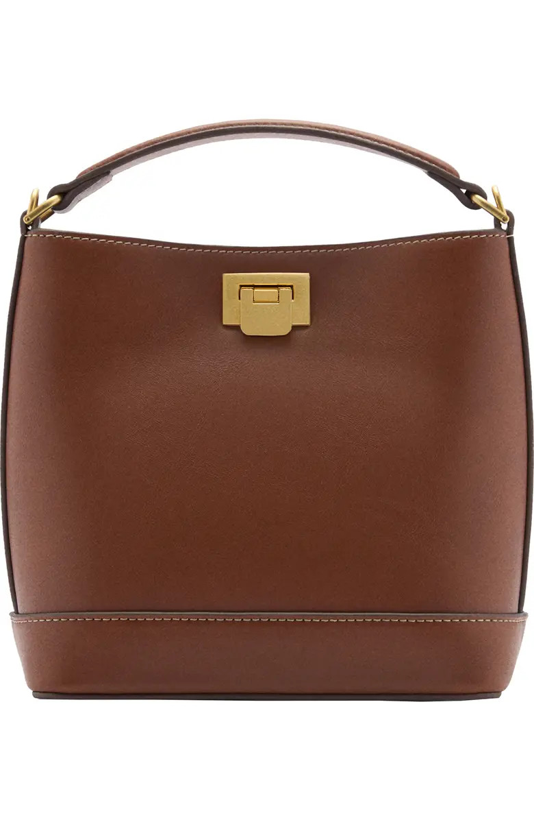 Mini Faux Leather Shopper Bag | Nordstrom