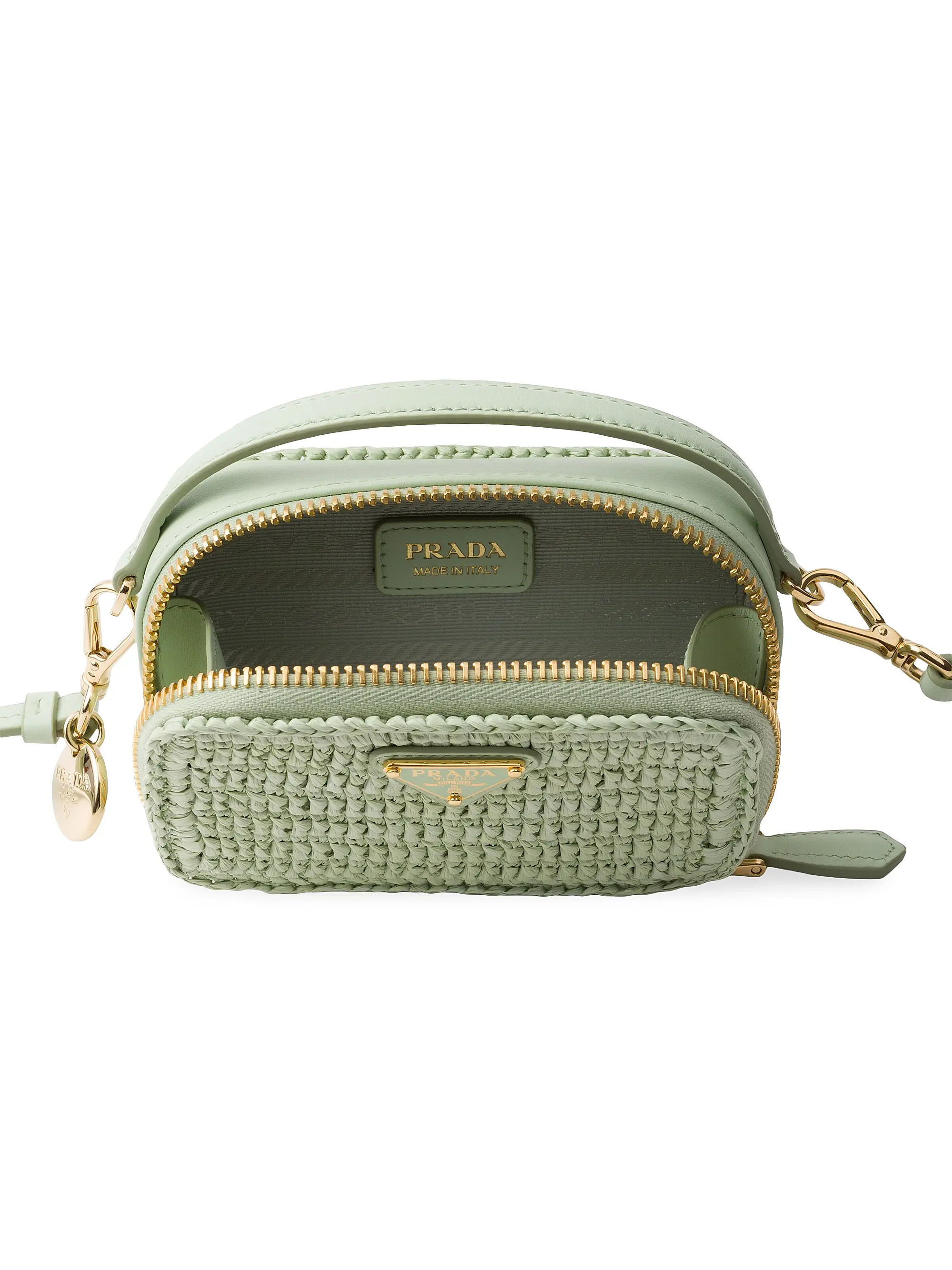 Crochet and Leather Mini Pouch | Saks Fifth Avenue