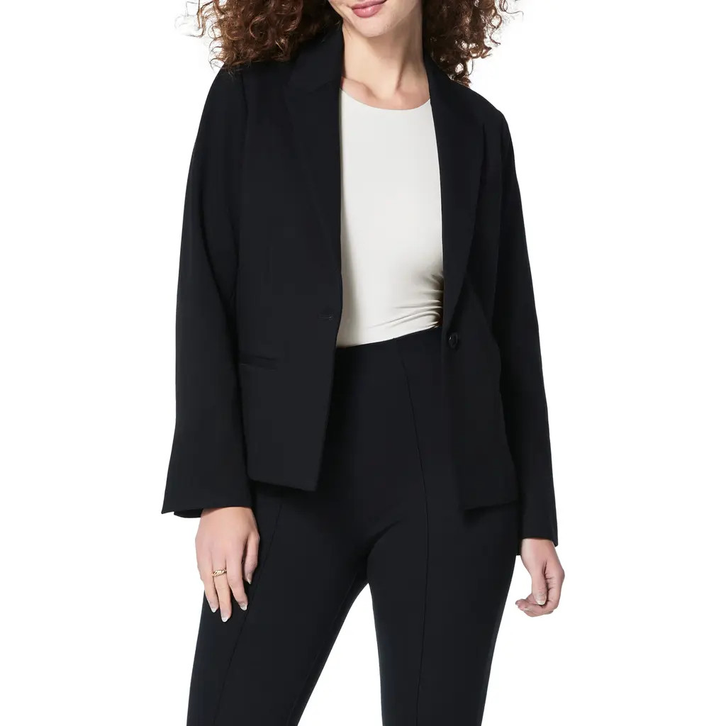 SPANX® Ponte Blazer in Classic Black at Nordstrom, Size X-Large | Nordstrom