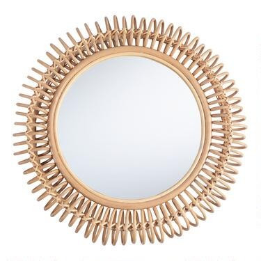 Round Coiled Rattan Wall Mirror | World Market