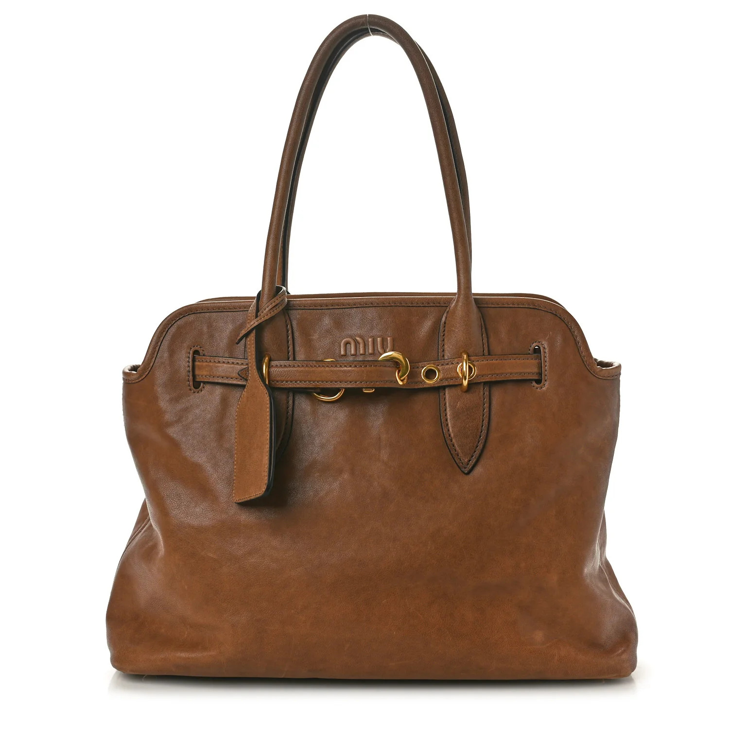 Nappa Medium Aventure Bag Oak | FASHIONPHILE (US)