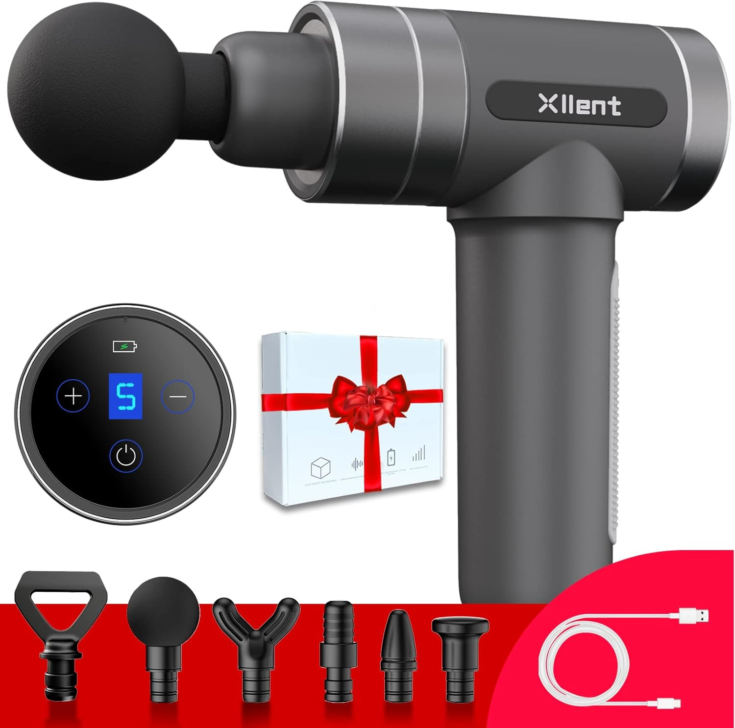 Xllent 2023 New Massage Gun Deep Tissue - Portable Handheld Muscle Massager,Super Quiet Electric ... | Amazon (US)