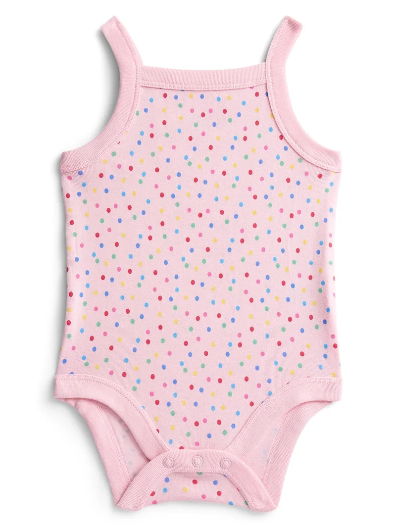 Wonder Nation Baby Girls' Tank Bodysuit, Sizes 0M-24M | Walmart (US)