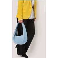 Hobo Bag Suede - Leather Sky Blue Purse Shoulder in Sling Crossbody Gift For Her | Etsy (UK)