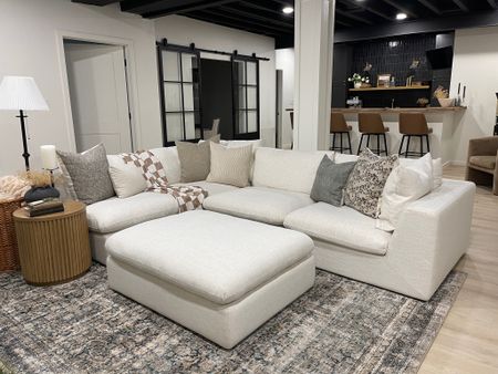 Our basement sectional is cloud and plush like while also stunning! 

#sectional #linensofa

#LTKHome #LTKFamily