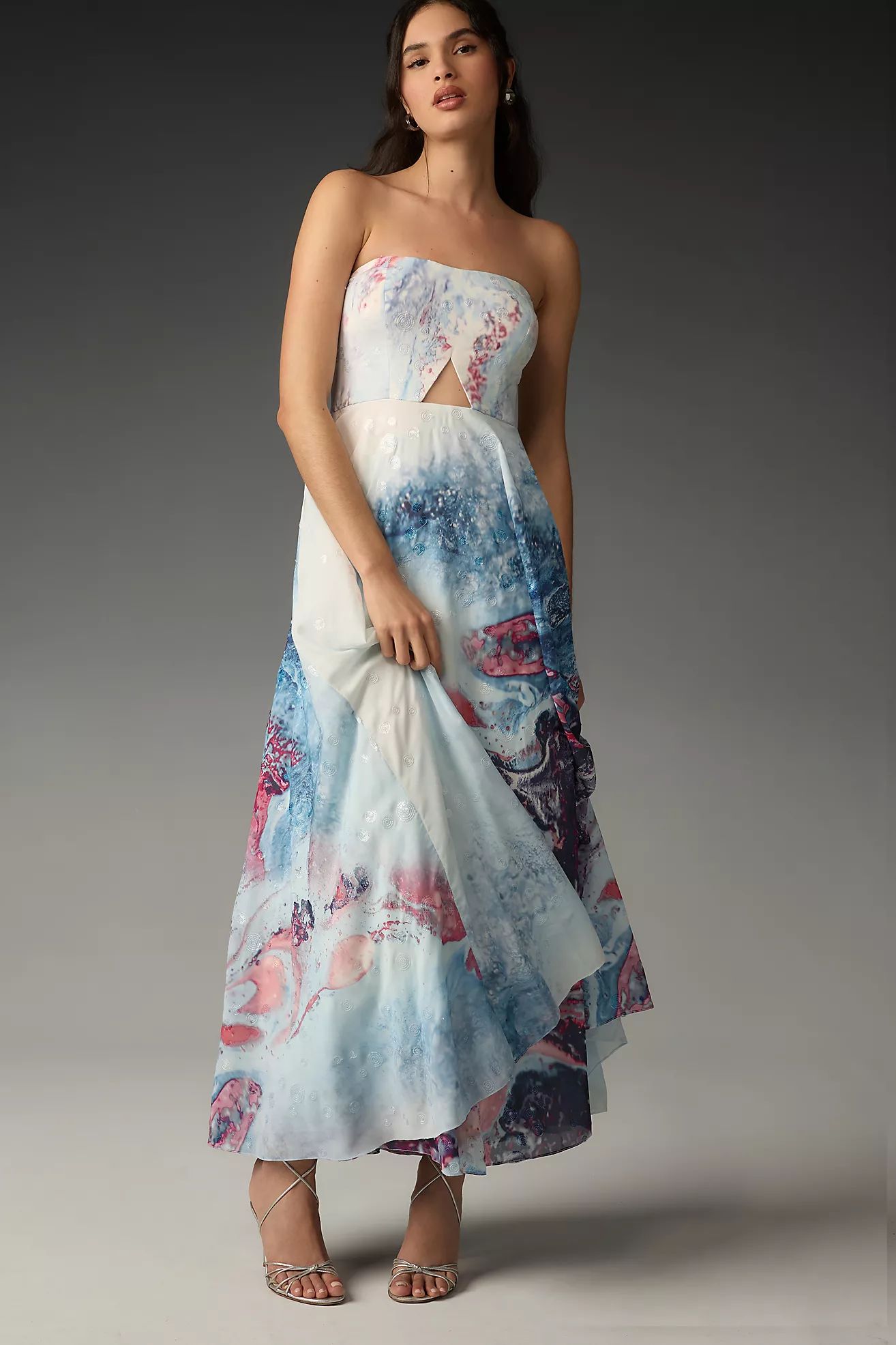 Geisha Designs Strapless Cutout Maxi Dress | Anthropologie (US)