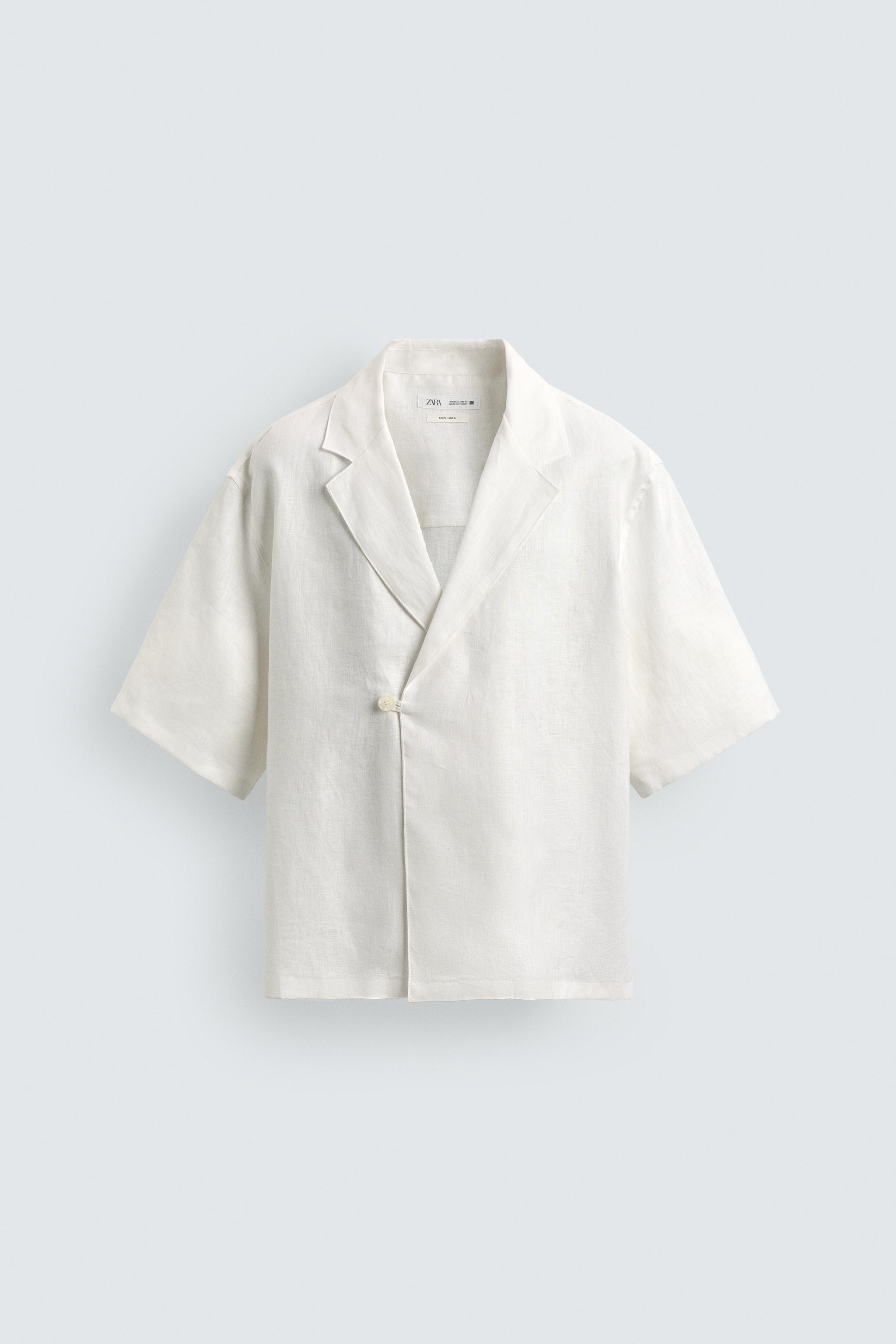 100% LINEN KIMONO SHIRT | Zara US