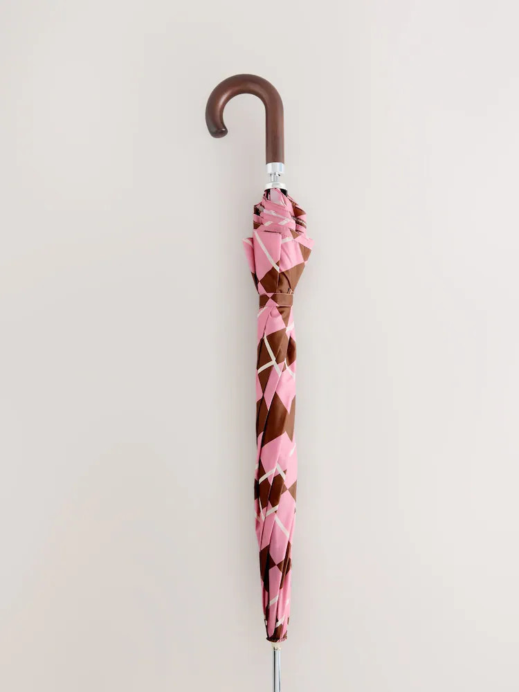 Pink/Brown Large Umbrella | Next EU