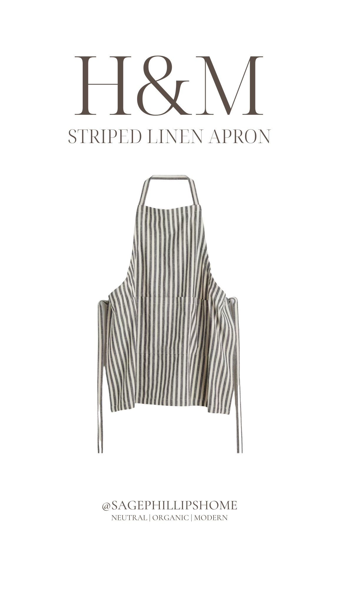 I’ve been on the hunt for a good linen apron forever… and I finally found the one! 
The soft stripe, the neutral tones, the linen texture, it’s exactly what I was looking for! I snagged it on sale! 

#LTKsale #LTKstyletip #LTKhome