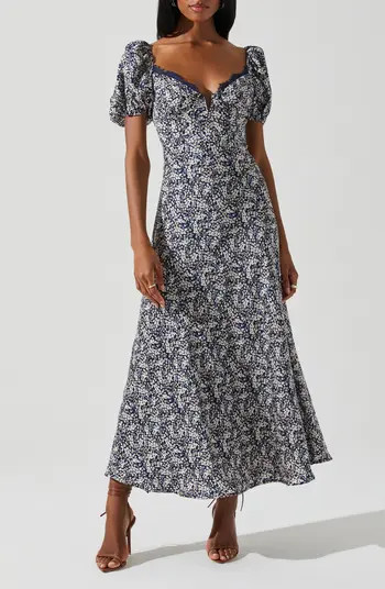 ASTR the Label Sylvie Puff Sleeve Midi Dress | Nordstromrack | Nordstrom Rack