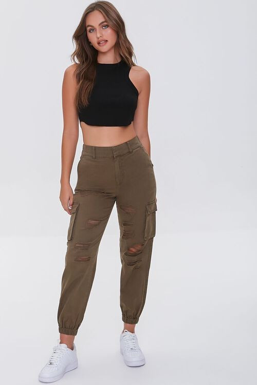 Distressed Cargo Joggers | Forever 21 | Forever 21 (US)