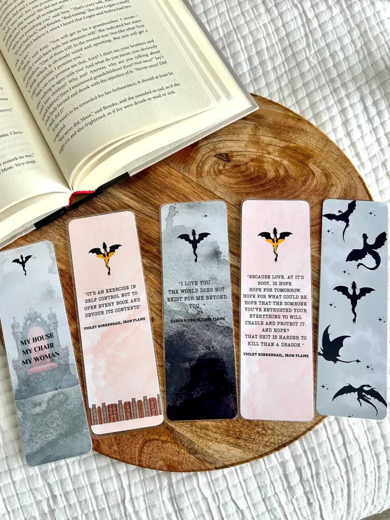 Iron Flame Inspired Bookmark Set Violet Sorrengail Quote Xaden Riorson Quote Planner Bookmarks - ... | Etsy (US)