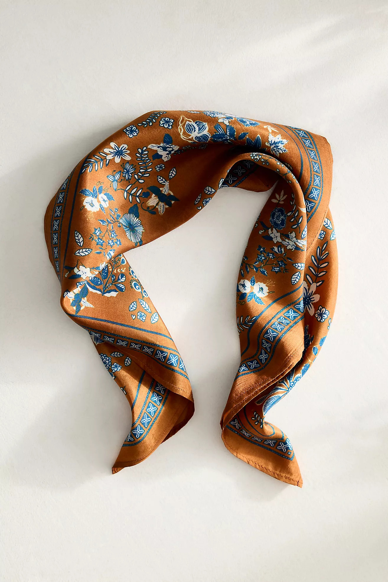 Botanical Silk Bandana | Anthropologie (US)