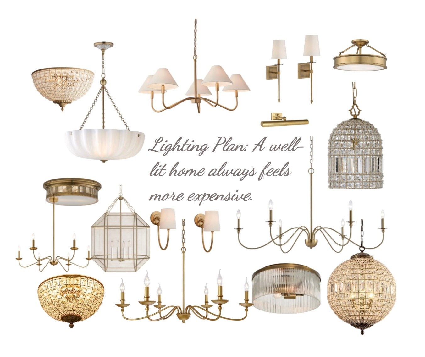 A well-lit home always feels more expensive ✨

Lighting is the one design decision that instantly elevates a space. A layered lighting plan creates warmth, depth, and that quiet luxury feeling you notice the moment you walk in. From chandeliers to sconces, every piece here works together to make a home feel intentional, inviting, and high-end.

Everything you see (and similar options) is linked below so you can build a lighting plan that transforms your home.

#lightingdesign #homelighting #interiordesigninspo #luxuryhome #brushedbrass #designerlighting #homeupgrade #elevatedinteriors #coastalclassic #ltkhome