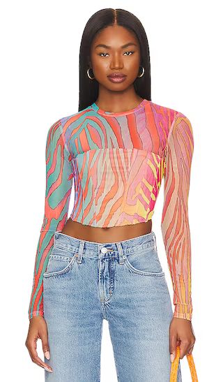 Milano Top in Multi Color Zebra | Revolve Clothing (Global)