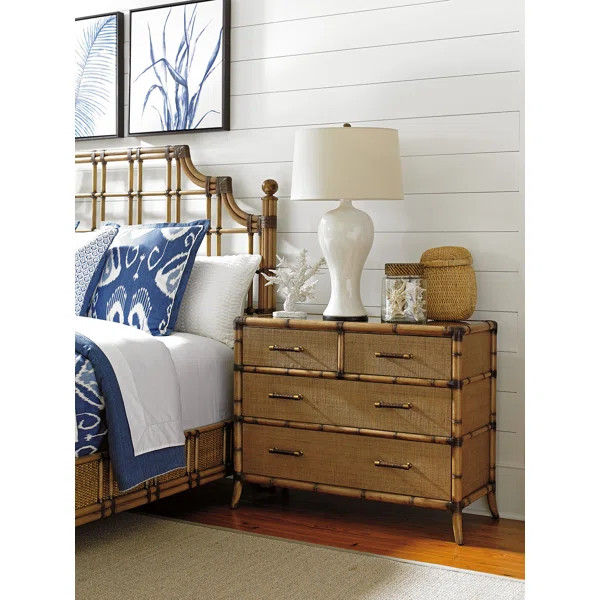 Twin Palms 4 Drawer 44'' W Solid Wood Dresser | Wayfair North America