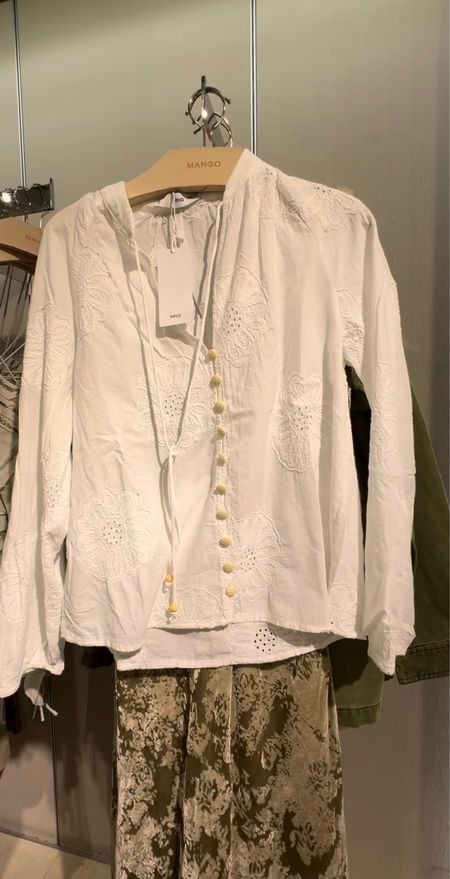 I've always said that every wardrobe needs a white shirt. This one, with its delicate flower embroidery, is just lovely  🌼

#LTKU #LTKSeasonal #LTKStyleTip