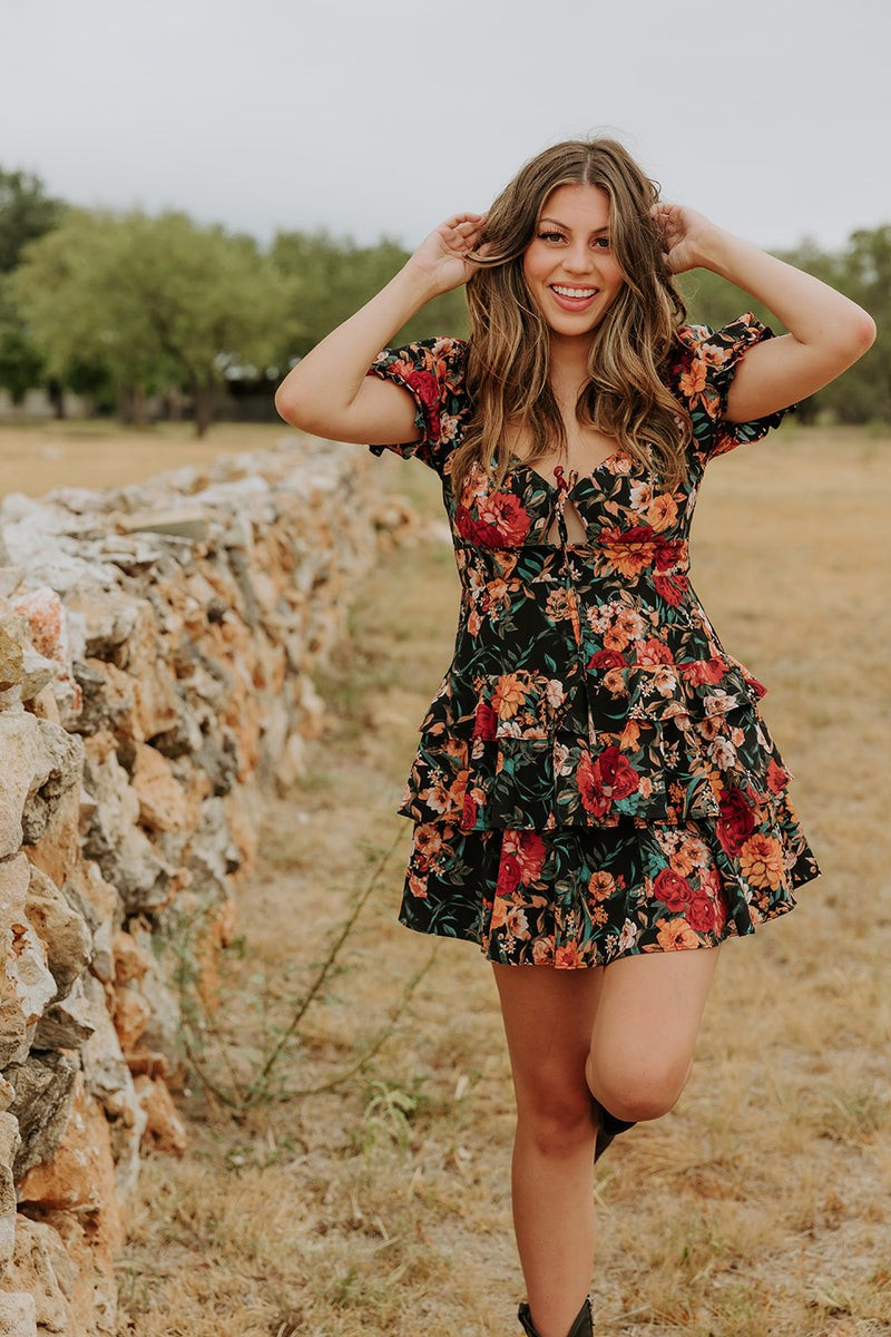 BuddyLove | Tammy Ruffle Mini Dress | Viola | BuddyLove