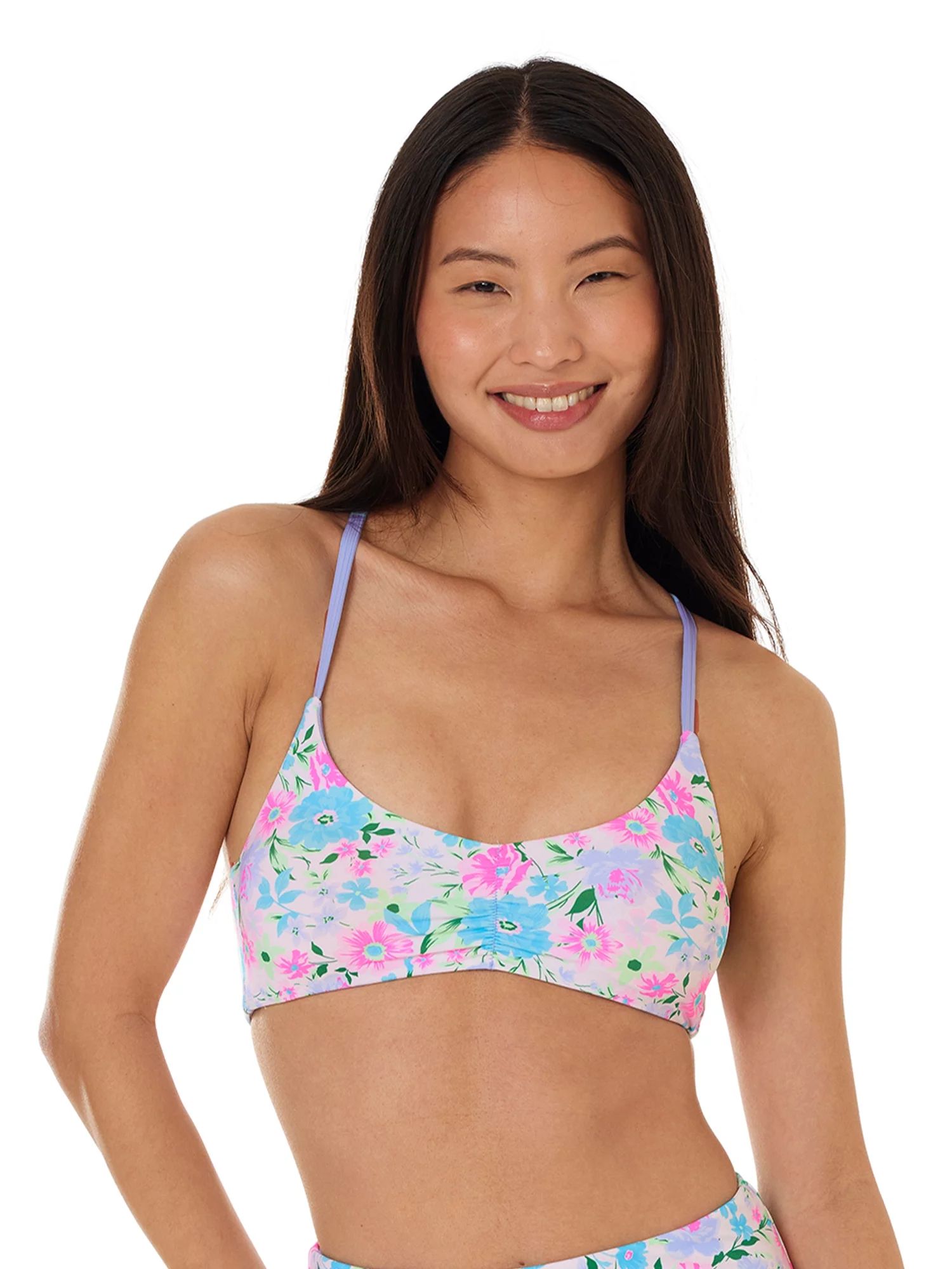 Celebrity Pink Junior's Swim Reversible Bikini Top | Walmart (US)