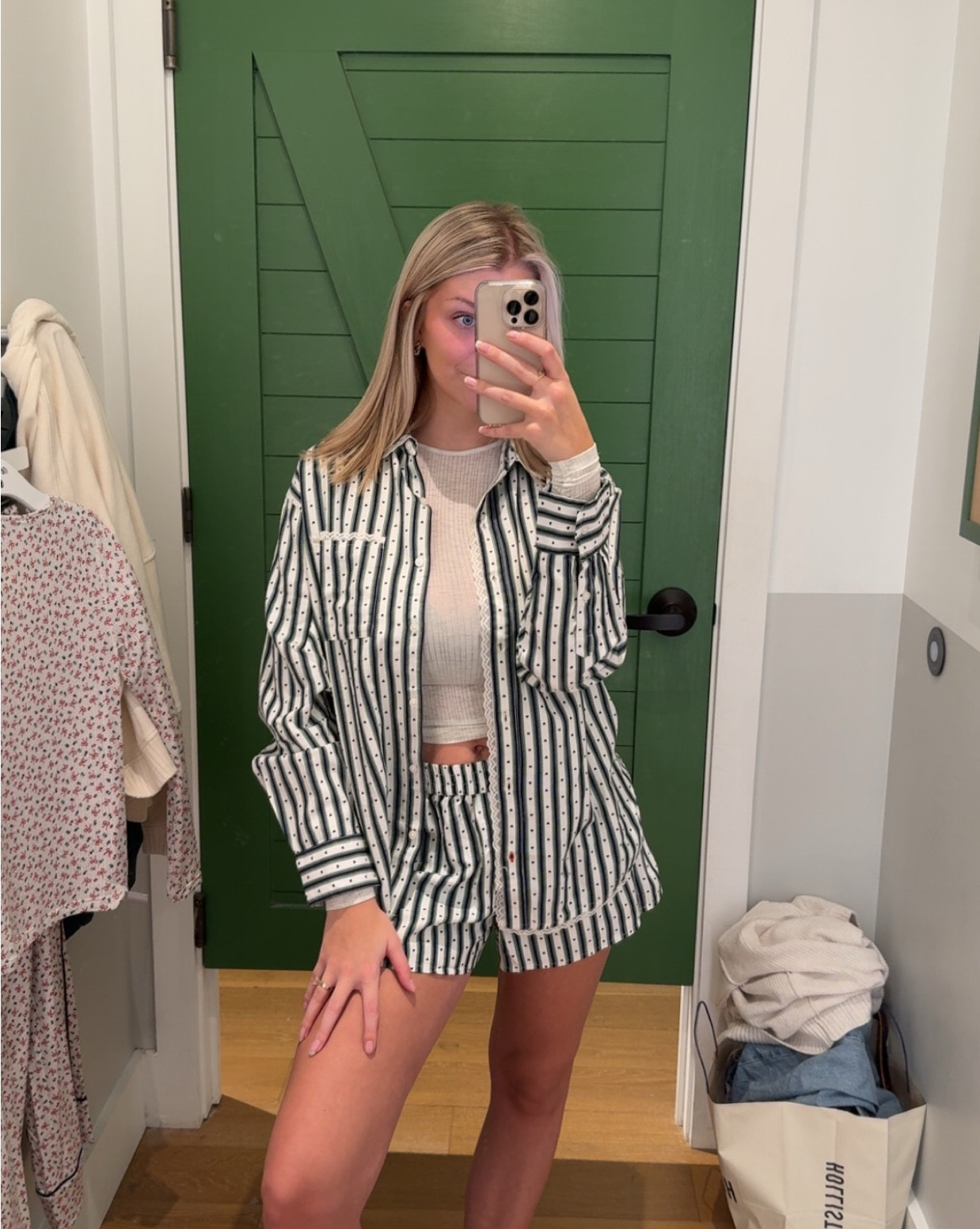 Christmas pajama set from aerie