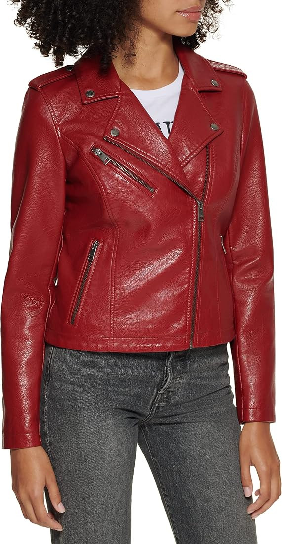 Levi's Women's The Classic Faux Leather Moto Jacket (Regular & Plus Size) | Amazon (US)
