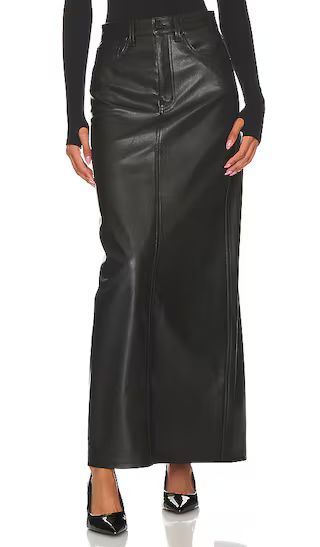 Amiri Faux Leather Maxi Skirt in Noir | Revolve Clothing (Global)