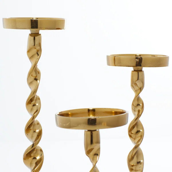 Kelly Clarkson Home Aluminum Tabletop Candlestick Set & Reviews | Wayfair | Wayfair North America