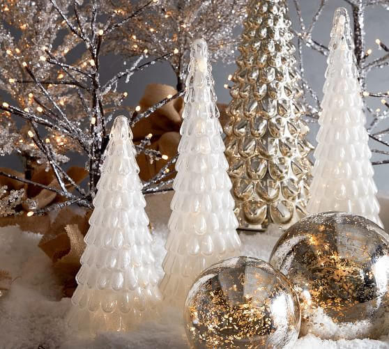 Light Up Beaded Glass Trees | Pottery Barn (US)