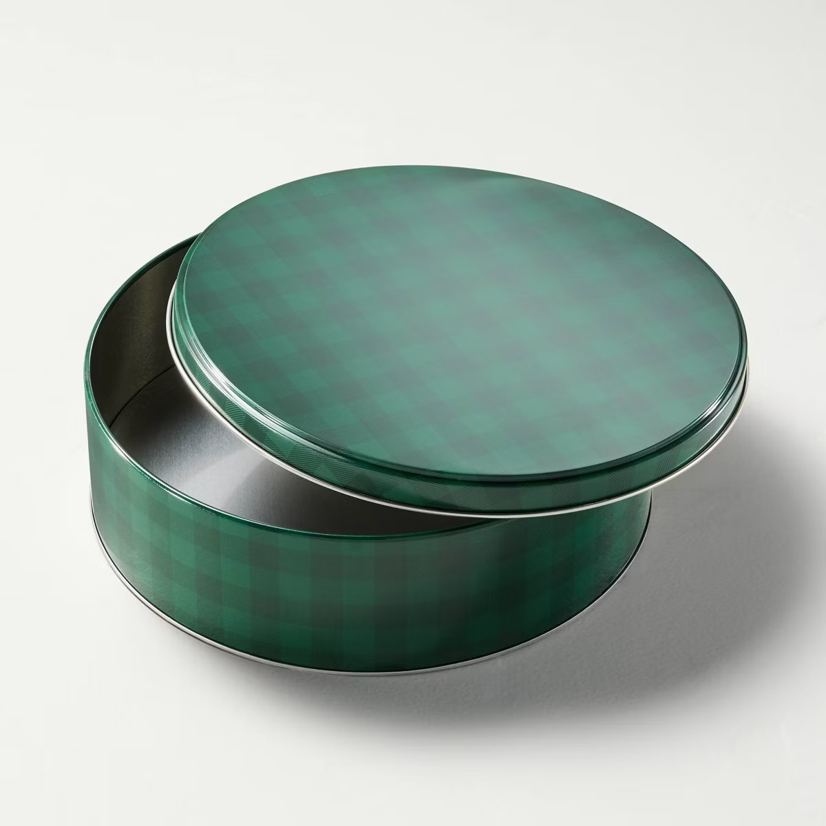 3.2L Medium Gift Tin Green Gingham - Hearth & Hand™ with Magnolia | Target