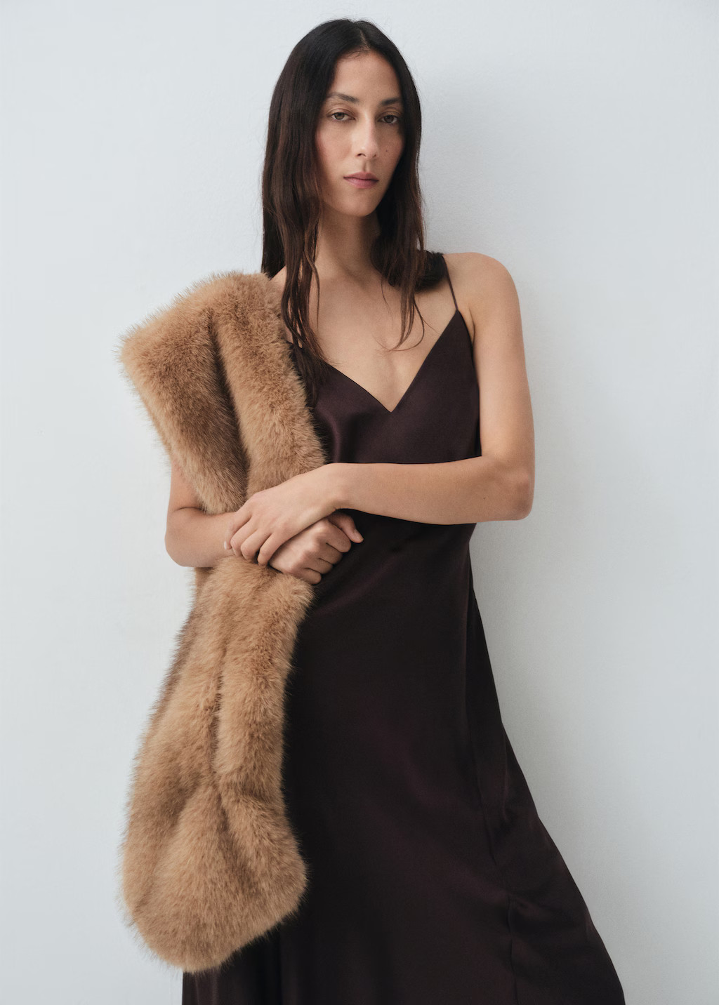 Silk satin dress | MANGO (UK)