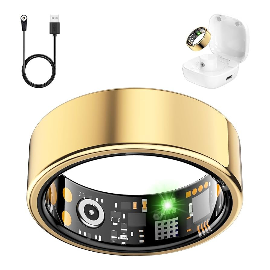 Smart Health Ring for Women Men, Fitness Tracker Ring with Heart Rate, Blood Oxygen, Sleep Tracke... | Amazon (US)