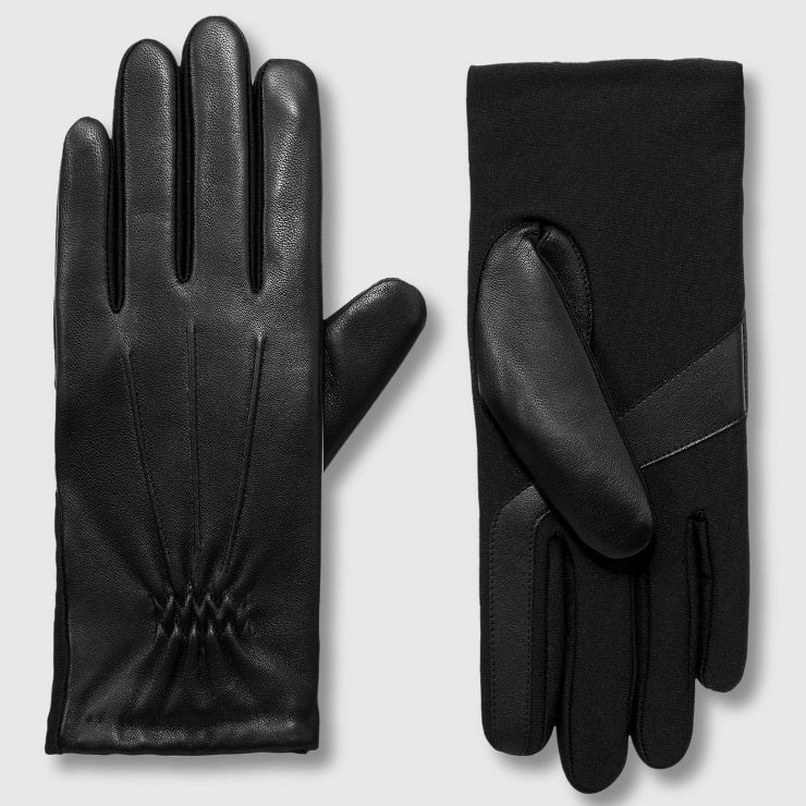 Isotoner Adult Leather Gloves | Target