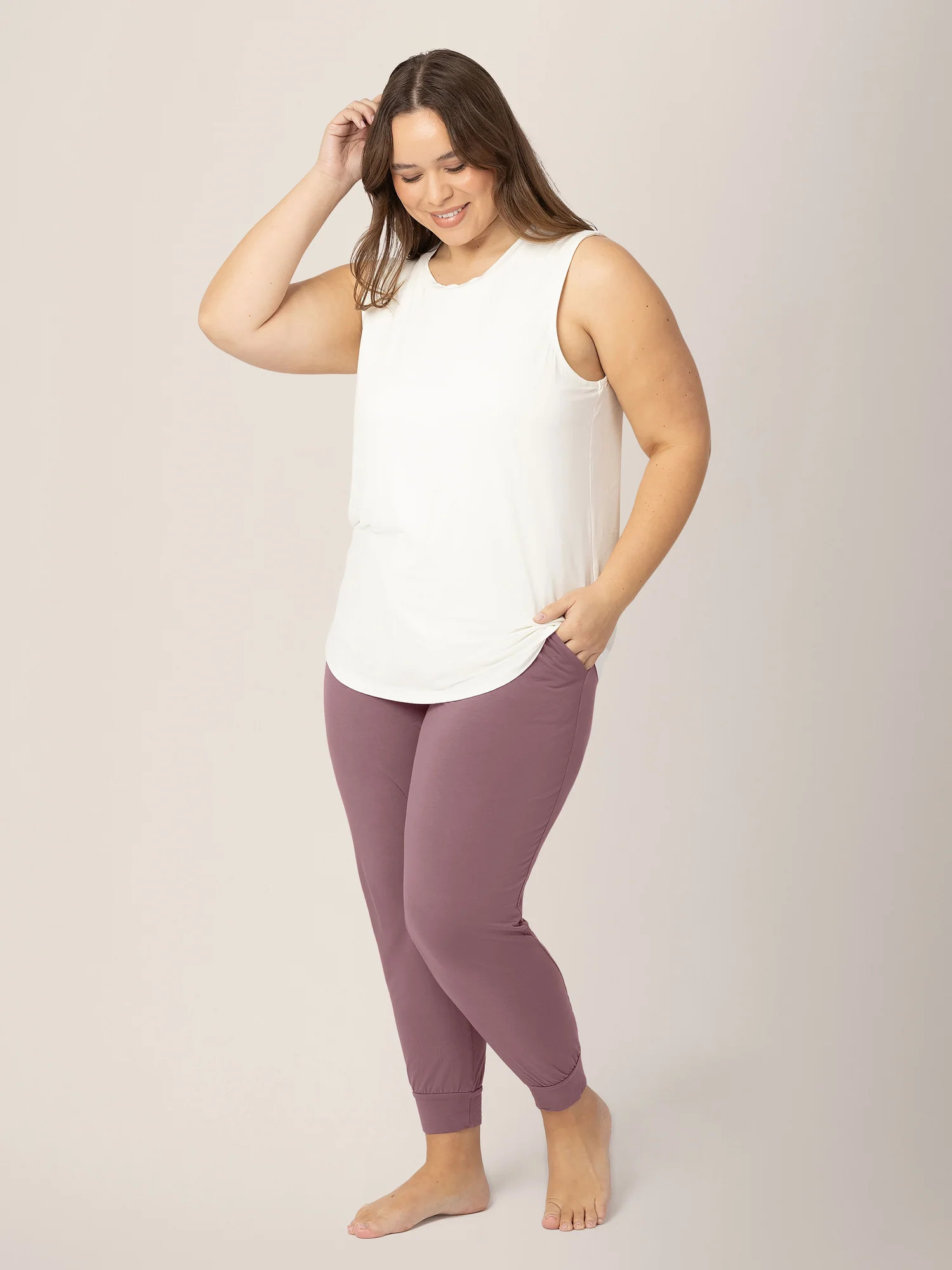 Bamboo Maternity & Nursing Tank | White - Kindred Bravely | Kindred Bravely
