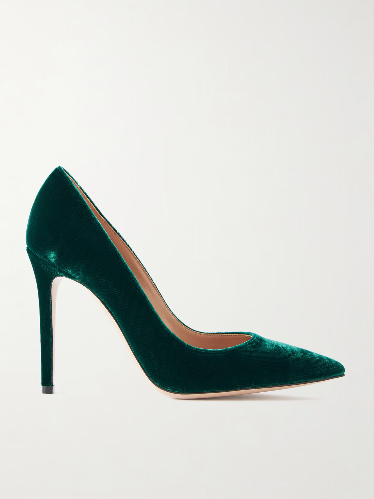 Gianvito Rossi - Gianvito 105 Velvet Pumps - Green | NET-A-PORTER (US)