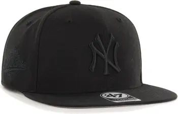 Men's '47 New York Yankees Black on Black Sure Shot Captain Snapback Hat | Nordstrom