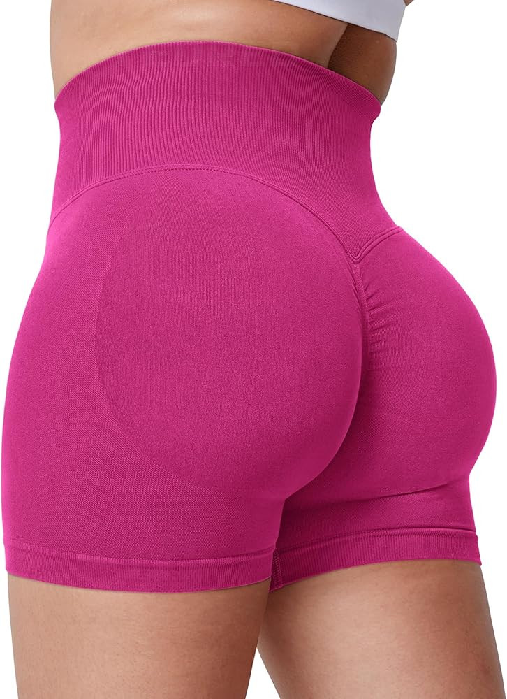 YEOREO Professional Women Workout Shorts 3.6" Scrunch Shorts Seamless High Waisted Contour Gym Yo... | Amazon (US)