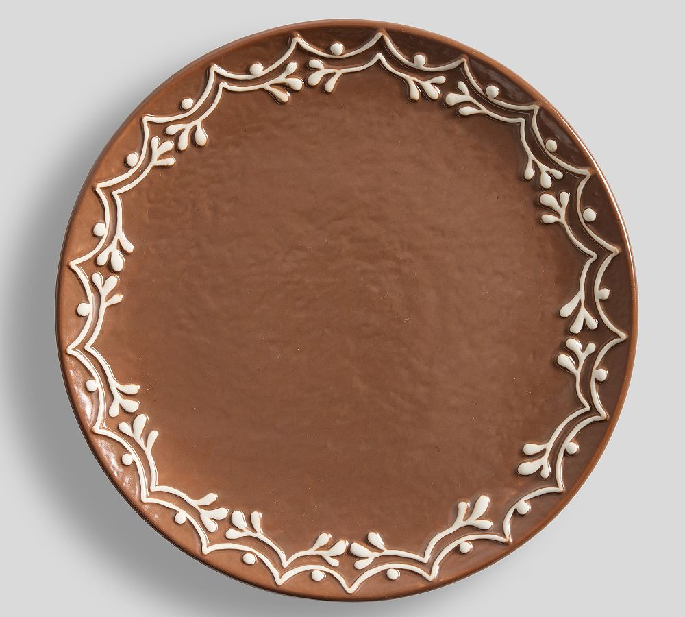 Gingerbread Stoneware Dinner Plates | Pottery Barn (US)