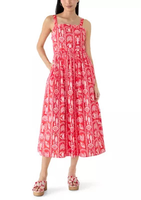 Petite Sleeveless Square Neck Maxi Dress | Belk