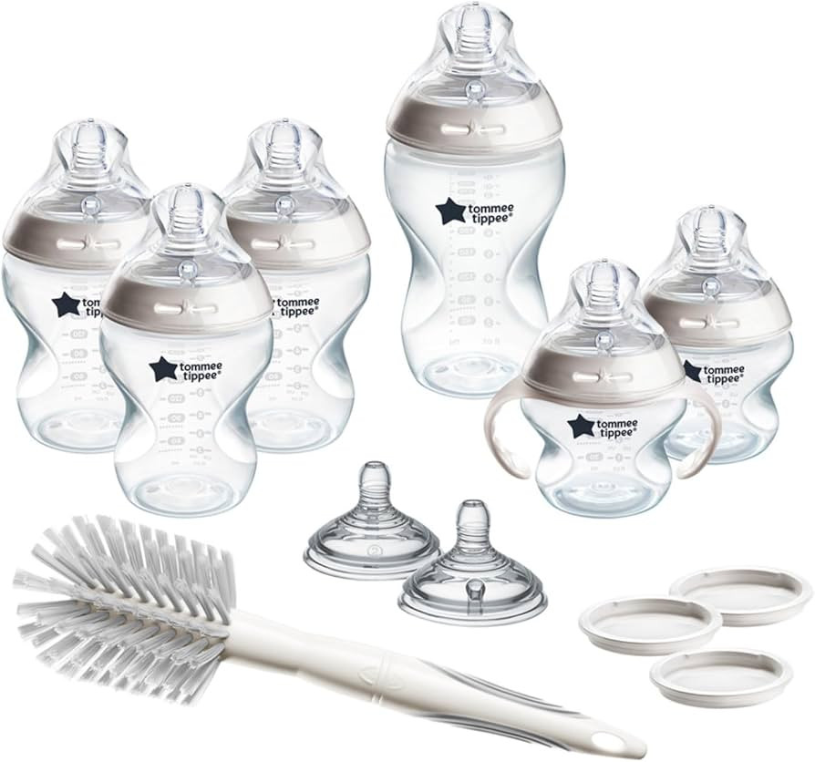 Tommee Tippee Natural Start Grow with Baby BPA Free Bottle 13 Piece Set, 2 x 5oz, 3 x 9oz and 1 x... | Amazon (US)