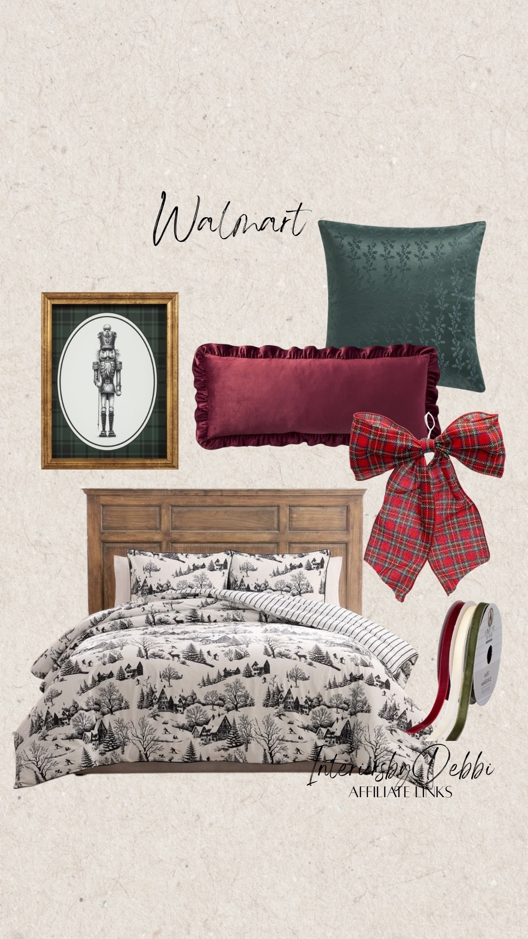 Walmart Christmas 
Christmas bedding, pillows, framed art, ribbon, transitional home, modern decor, amazon find, amazon home, target home decor, mcgee and co, studio mcgee, amazon must have, pottery. barn, Walmart finds, affordable decor, home styling, budget friendly, accessories, neutral decor, home finds, buy new arrival, coming soon, sale alert, high end look for less, Amazon favorites, Target finds, cozy, modern, earthy, transitional, luxe, romantic, home decor, budget friendly decor, moody vibes #walmart

#LTKSeasonal #LTKHome