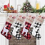 Personalized Christmas Stocking，Custom Name Family Christmas Stocking, 18” Large Knitted Xmas... | Amazon (US)