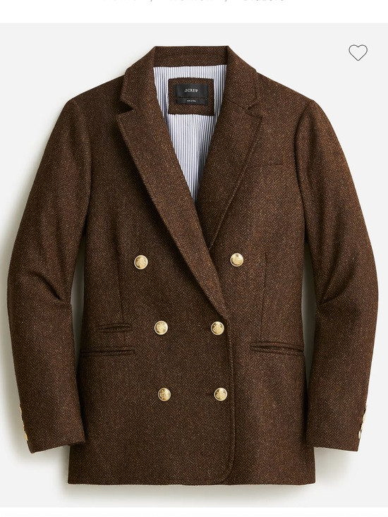 J. Crew Bristol Chocolate Brown Blazer Herringbone NWT | Poshmark