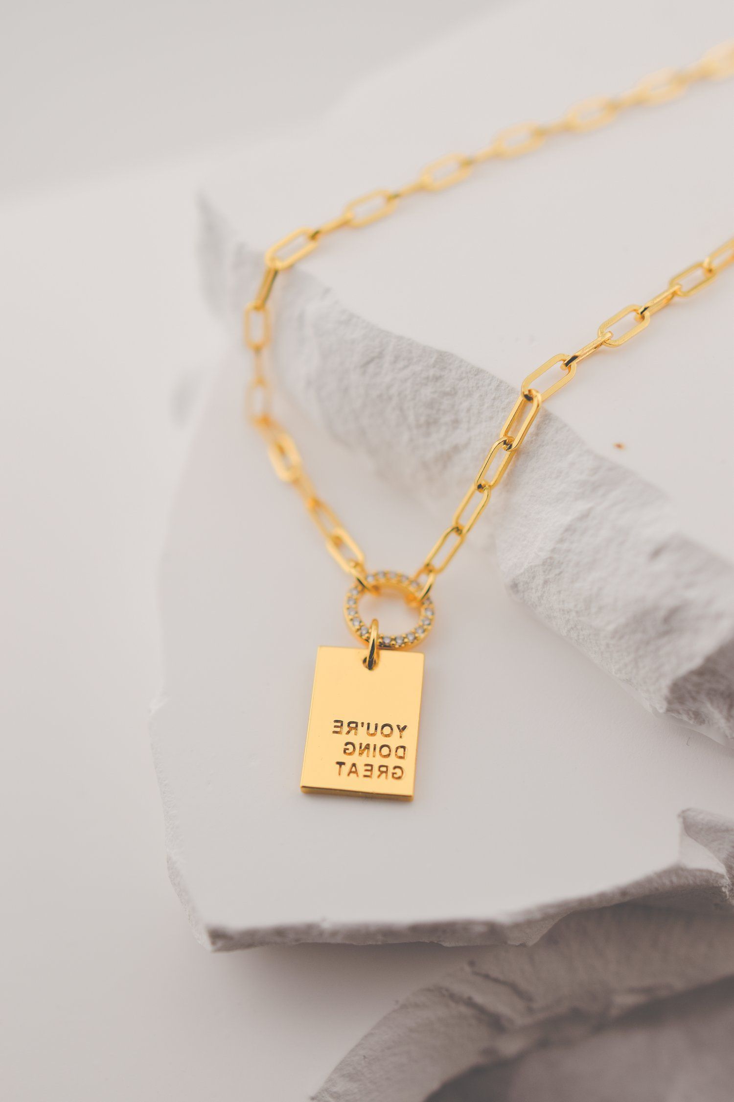 "You're Doing Great" Necklace — avasue jewelry co. | Avasue Jewelry Co.