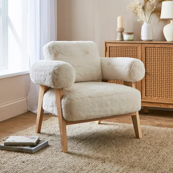 Brynn Supersoft Faux Fur Accent Chair | Dunelm (migrated)