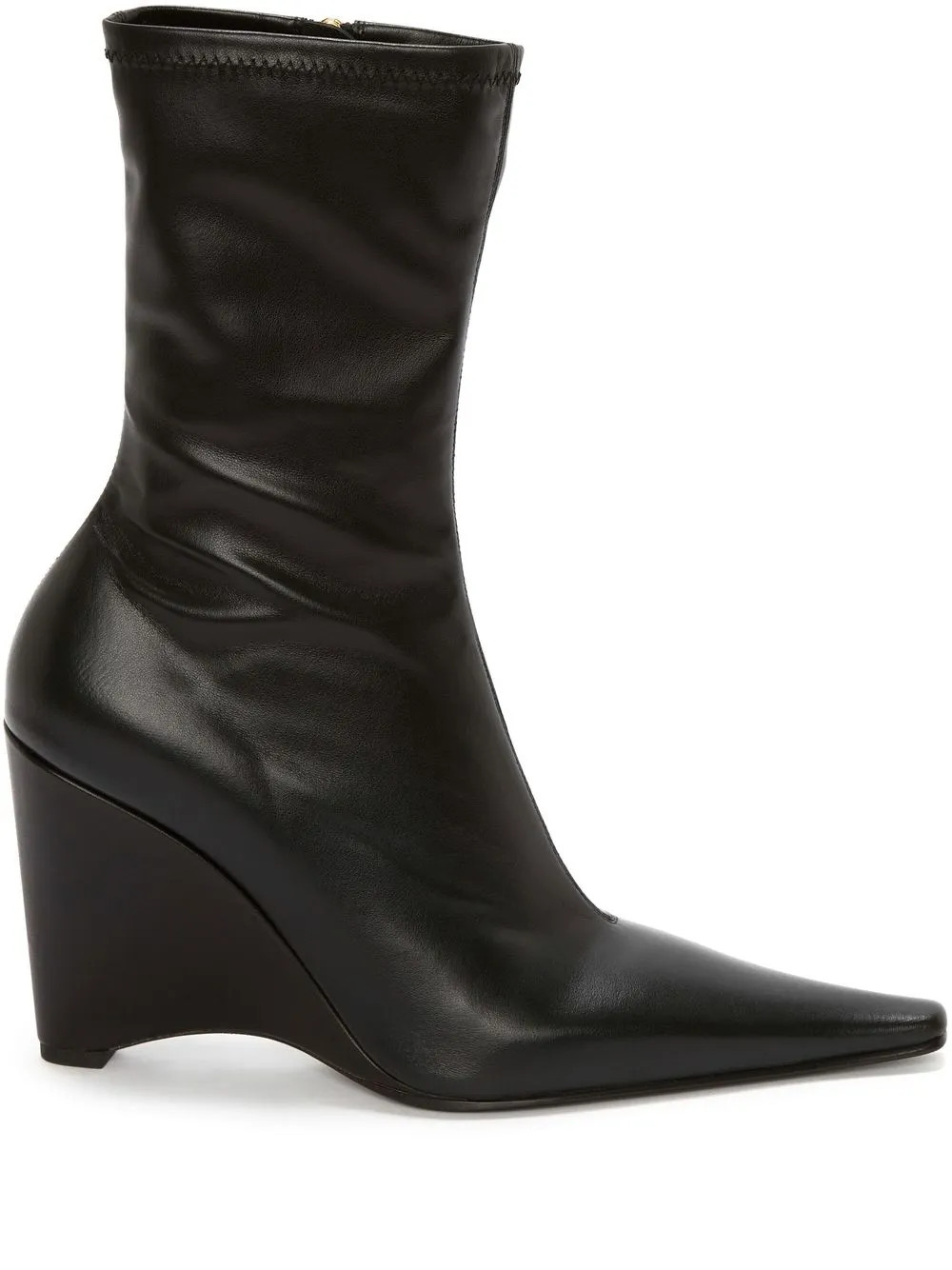 JW Anderson Wedge Leather Boots - Farfetch | Farfetch Global