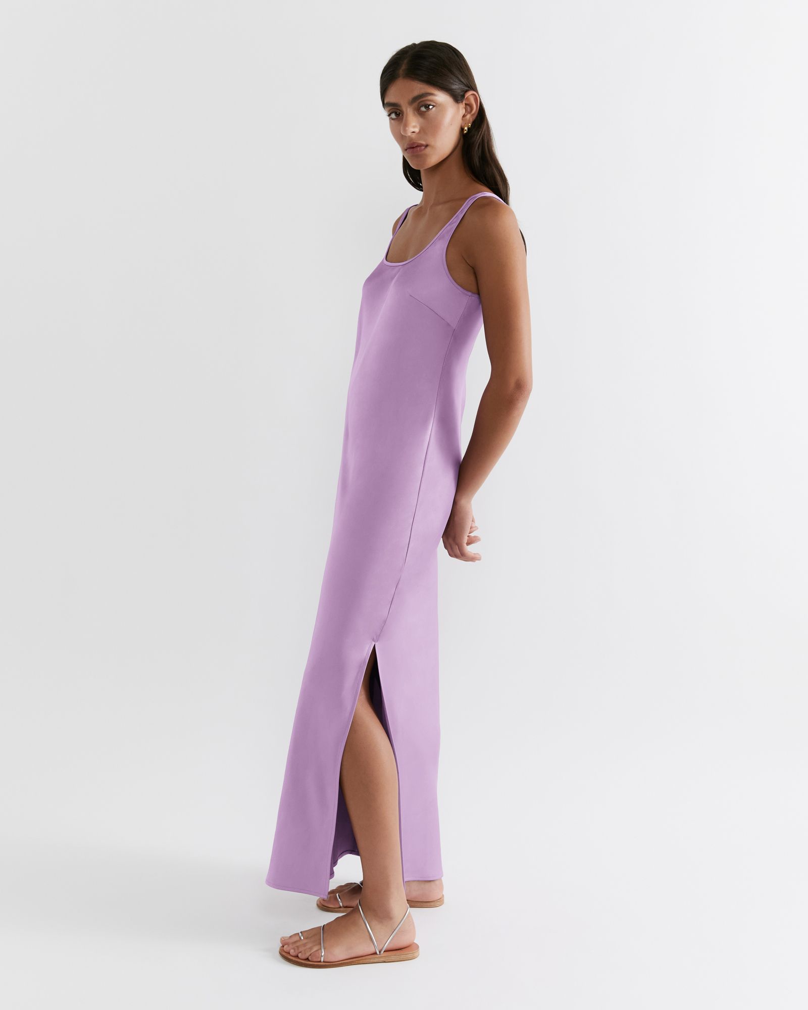 Maddi Shiny Slip Dress | JAG (Australia & New Zealand)