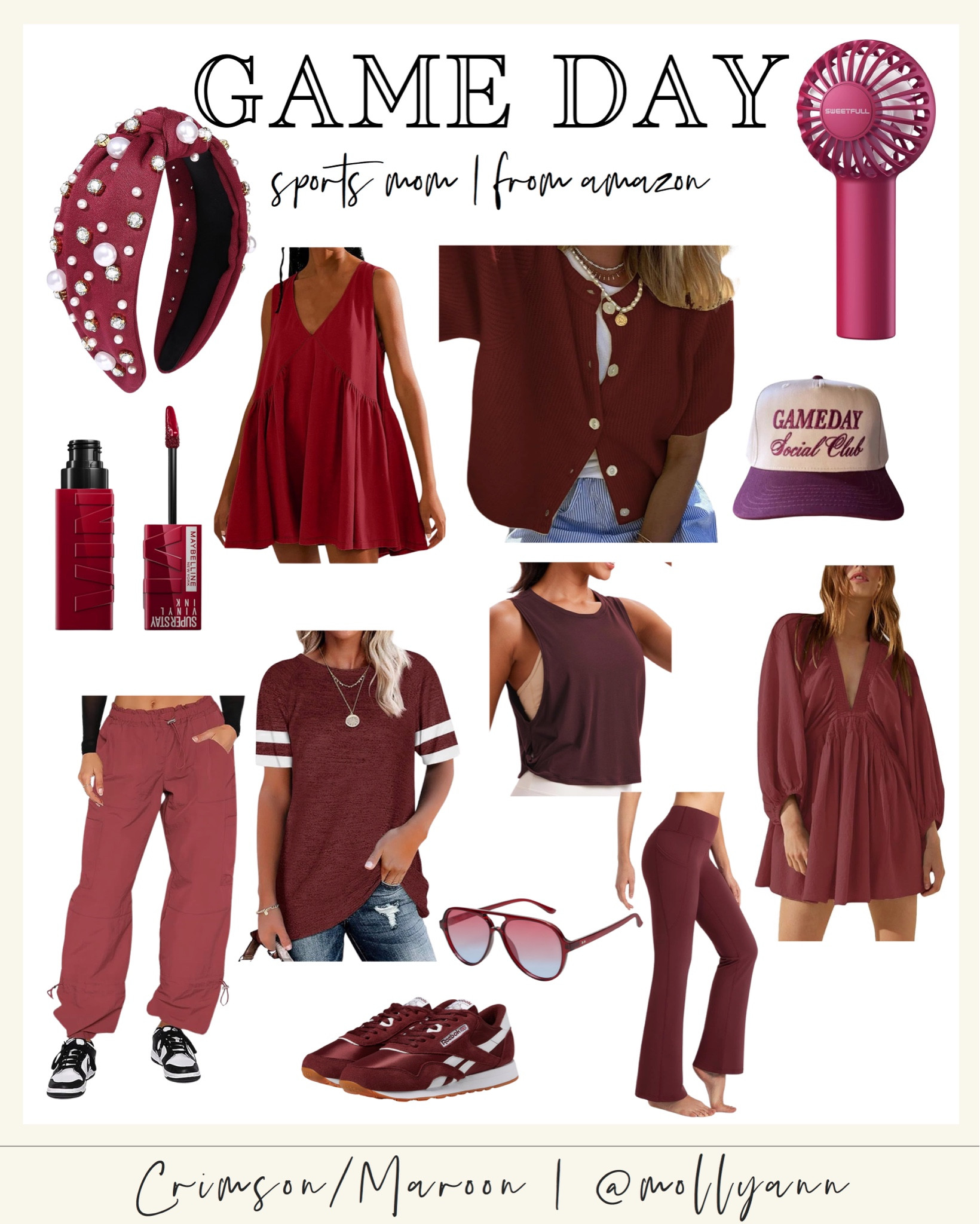 Game Day - School Colors.
 📣 Maroon/Crimson 🤎❤️Amazon finds!! 

#LTKBacktoSchool #LTKFindsUnder50 #LTKActive #LTKBacktoSchool #LTKActive #LTKFindsUnder50