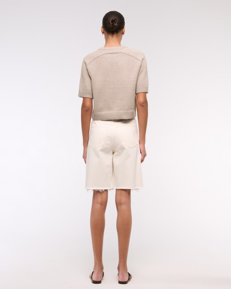 The A&F Madeline Crew Sweater Tee | Abercrombie & Fitch (US)